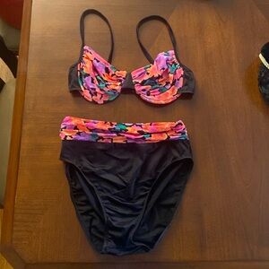 90s hi  waisted bikini swimsuit size 9/10